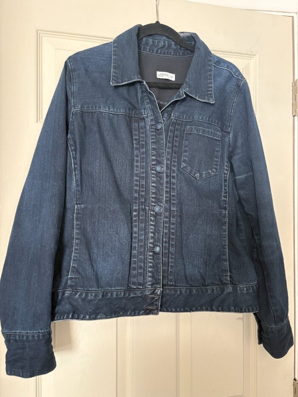 GAP | 1969 Denim Trucker Jacket Dark Wash Classic Button Front Sz L
